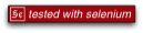 Tested with Selenium Logo
