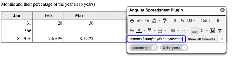 Angular as a Spreadsheet