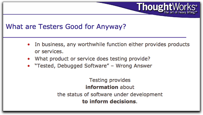 bretts advice on the misconceptions on the value of testing